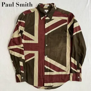 Paul Smith 올 패턴 셔츠 폴스미스 영국 국기 유니언 잭 패턴 L