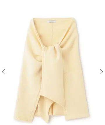 에트레토쿄 레이어드 니트 랩스커트 YELLOW