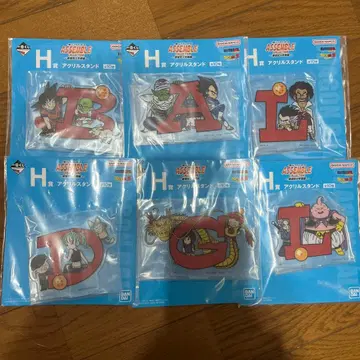 드래곤볼 아크릴 스탠드 6개 세트