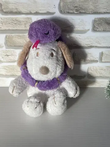 스누피와 뱀 봉제 인형 파우치