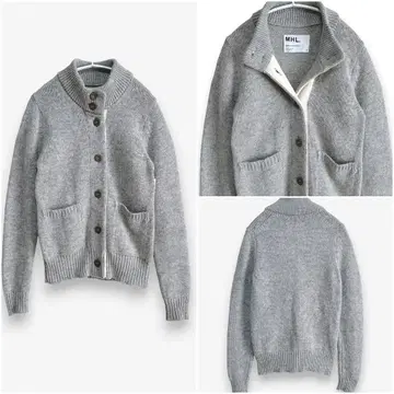 [ MHL. ] 마가렛호웰 드라이 울 스탠드 카라 가디건