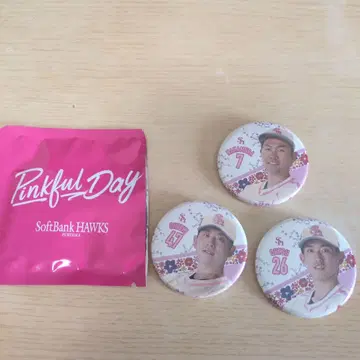 소프트뱅크 호크스 캔뱃지 3개 세트