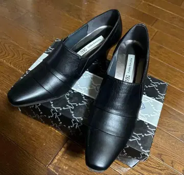 [새상품급] 키미지마 유키코 펌프스 블랙 가죽 24.5 관혼상제