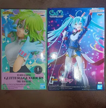 나의 히어로 아카데미아 하가쿠레 토오루 하츠네 미쿠 x 건담 피규어