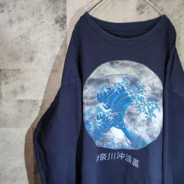 맨투맨 트레이닝복 네이비 빅 오버사이즈 XL A35,4