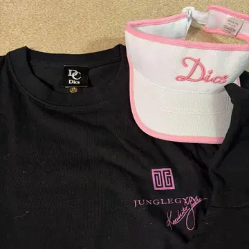 Dics 블랙 T셔츠 피케 셔츠 세트