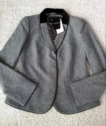 [ 새상품 ] EMPORIO ARMANI 벨로아 트위드 자켓