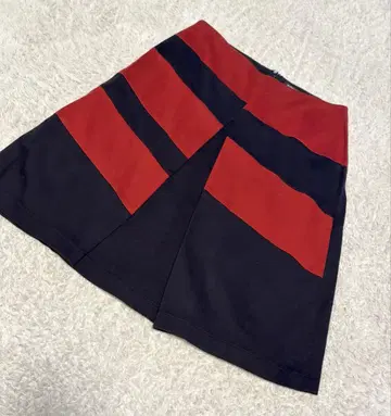 JIL SANDER NAVY 라인 보더 스커트