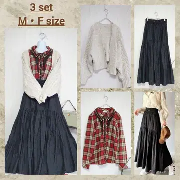 부드러운 색감의 고급스러운 캐주얼 코디 세트 3종 코디 판매