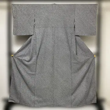 No.2871 미사용 시리즈 순수 실크 블랙 총시보리 코몬 새상품급