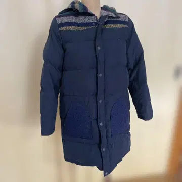 티티카카 네이비 후드 부착 다운 자켓