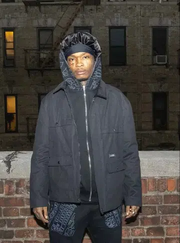 새상품급 LAAMS 워크 자켓 블랙