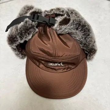 x-girl 플라이트 캡 브라운