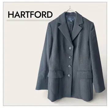 울 100% 그레이 테일러드 자켓 고급 깔끔