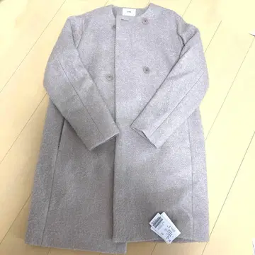 미사용 새상품 IENA 컬러리스 루프 코트 사이즈 36