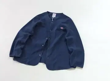 단톤 노카라 플리스 가디건 자켓 44 네이비