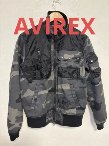 AVIREX P.D.W 카모 패턴 MA-1 플라이트 자켓
