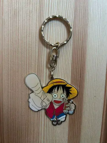 주간 소년 점프 원피스 메탈 키링 루피