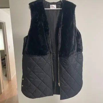 Vanilla studio 블랙 다운 베스트 3L