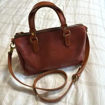 [ 고품질 ] ILBISONTE 일비종떼 2way 미니 보스턴 백 브라운