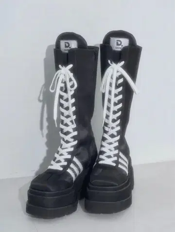 Darich 레이스업 스니커즈 롱 부츠