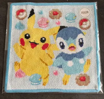 미사용 새상품 FEILER 러브러리 피카츄 팽도리 손수건
