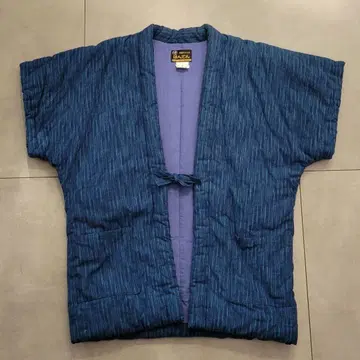 파란 면 반텐 L 사이즈