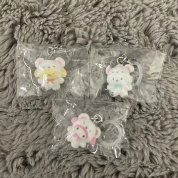 산리오 포근포근 스노우 메지루시 액세서리 마이멜로디 포차코 폼폼