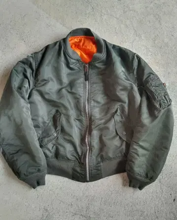 90s USA제 ALPHA MA-1 플라이트 자켓 리버서블 L