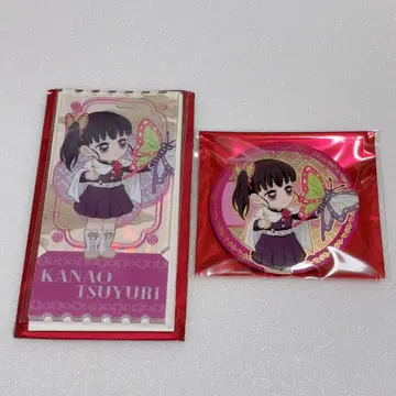 귀멸의 칼날 츠유리 카나오 중국 한정판 아크릴 티켓 캔뱃지