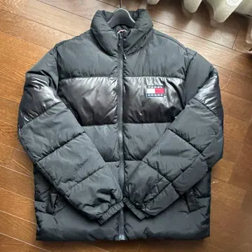 TOMMY JEANS 블랙 다운 자켓 M