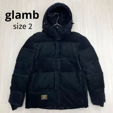 glamb 그램 y2k 코듀로이 절개 충전솜 다운 자켓