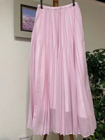 SEVENTEN by MIHO KAWAHITO 귀여운 롱 플리츠 스커트