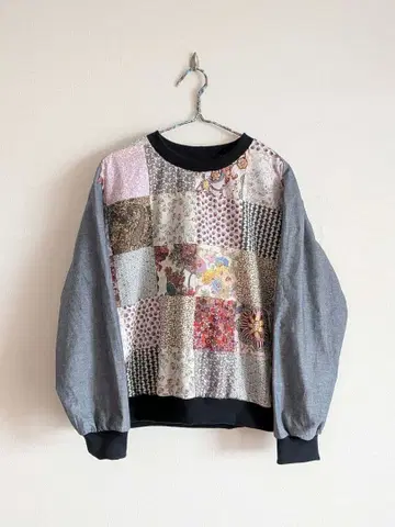 패치워크 풀오버 리버티 핸드메이드