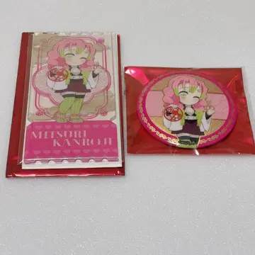 귀멸의 칼날 칸로지 미츠리 중국 한정판 아크릴 티켓 캔뱃지