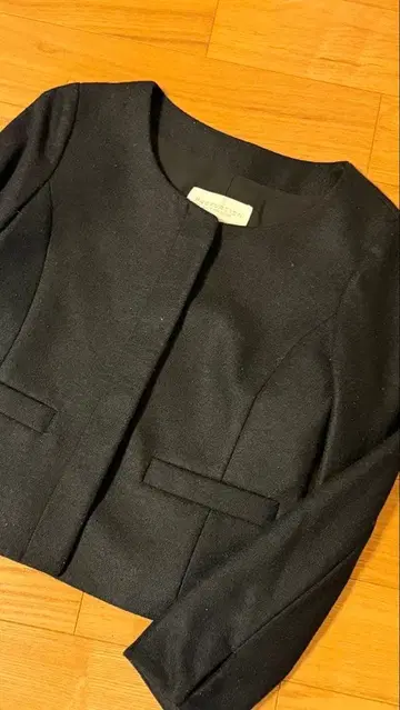 PROPORTION 노카라 자켓 사이즈 3 블랙