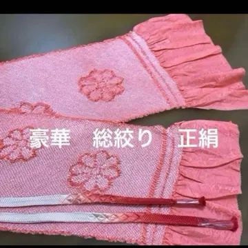 총 조임 순수 실크 오비 장식 천 허리띠 세트