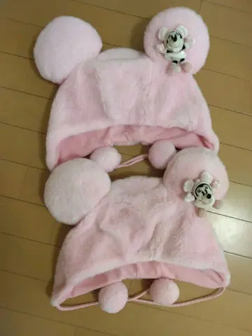 도쿄 디즈니 리조트 미니 마우스 모자 단종 레어 핑크