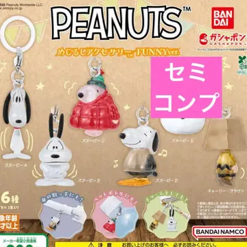 세미 컴플리트 세트 스누피 메지루시 액세서리 피넛