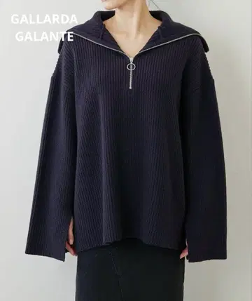GALLARDA GALANTE 하프 지퍼 니트 풀오버