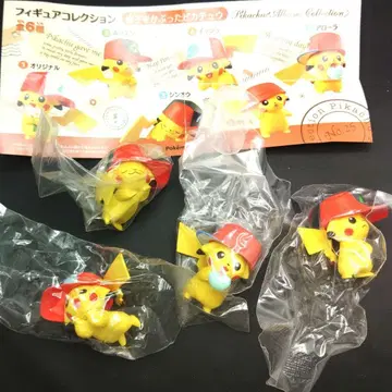 포켓몬 피규어 모자를 쓴 피카츄 4종 세트