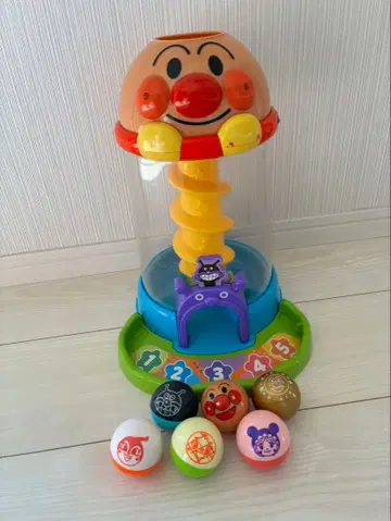 호빵맨 NEW! 쥐고! 떨어뜨리고! 빛나는 굴러가는 타워 새상품급