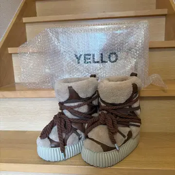 [ 2025 AW ] YELLO 어그 부츠 베이지/브라운 M