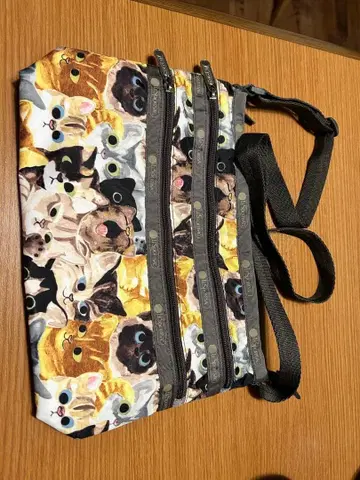 레스포 고양이 프린트 숄더백