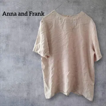 1점 한정 Anna and Frank 반팔 상의 [ S ] 실크 베이지