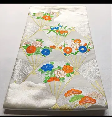 고급 순수 실크 당오리 육통 후쿠로 오비