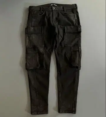 ZARA dnwr. 코팅 카고 팬츠 그런지 기믹