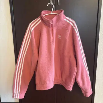 adidas 플리스 자켓 핑크