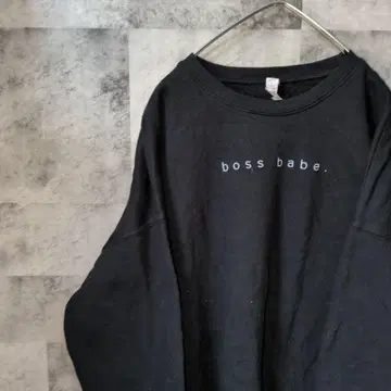 맨투맨 트레이닝복 블랙 M A36,2