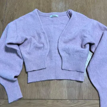 스나이델 핑크 니트 아우터